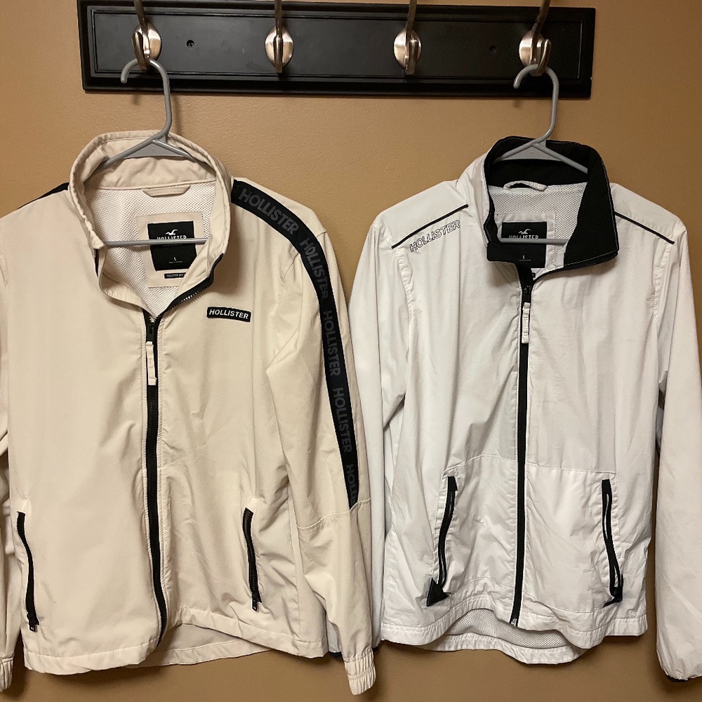 Hollister zip up jackets